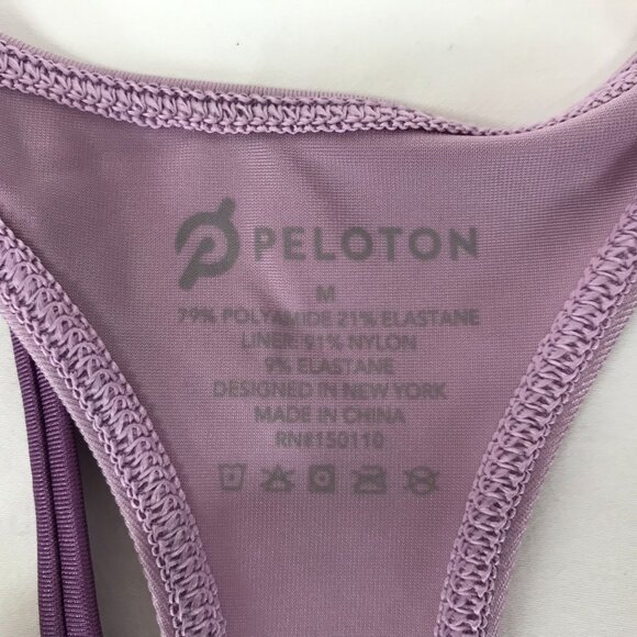 PELETON ~ WOMENS MEDIUM ~ PURPLE RACERBACK SPORTS BRA - Picture 5 of 5